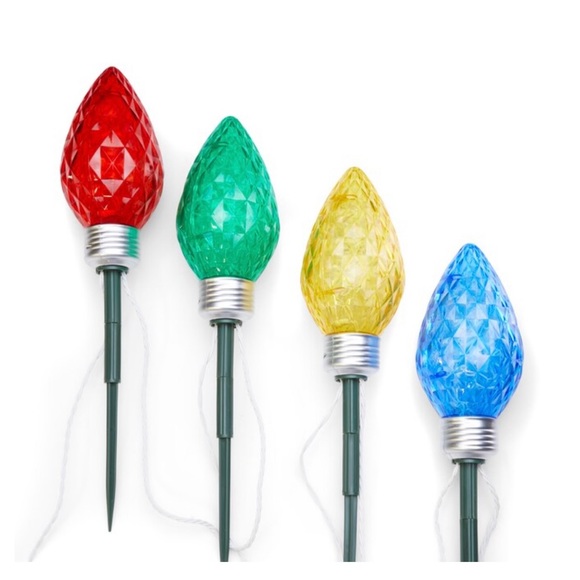 GE StayBright Random Sparkle 4-Marker LED Light Bulb Christmas Pathway Markers - Picture 3 of 6